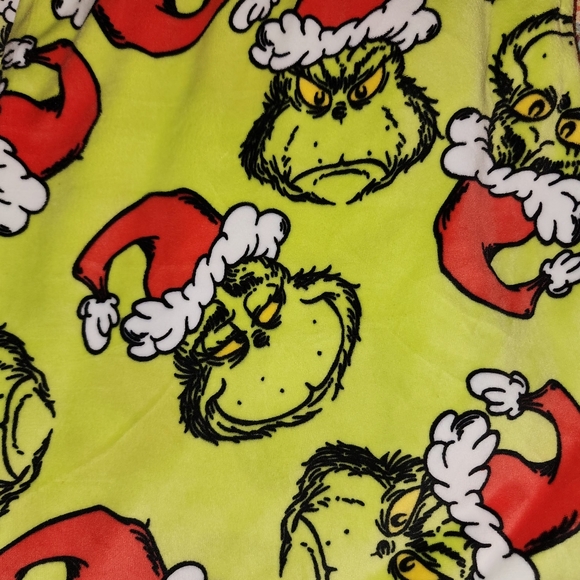 Dr. Seuss Women's The Grinch Who Stole Christmas Velour Sleep Pants - Picture 10 of 11